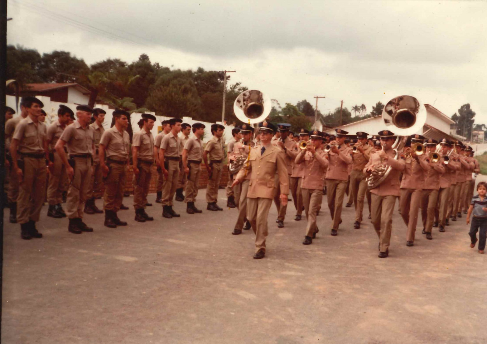 Formatura do Curso de Sargentos Músicos 3ºBPM. Ano de 1982