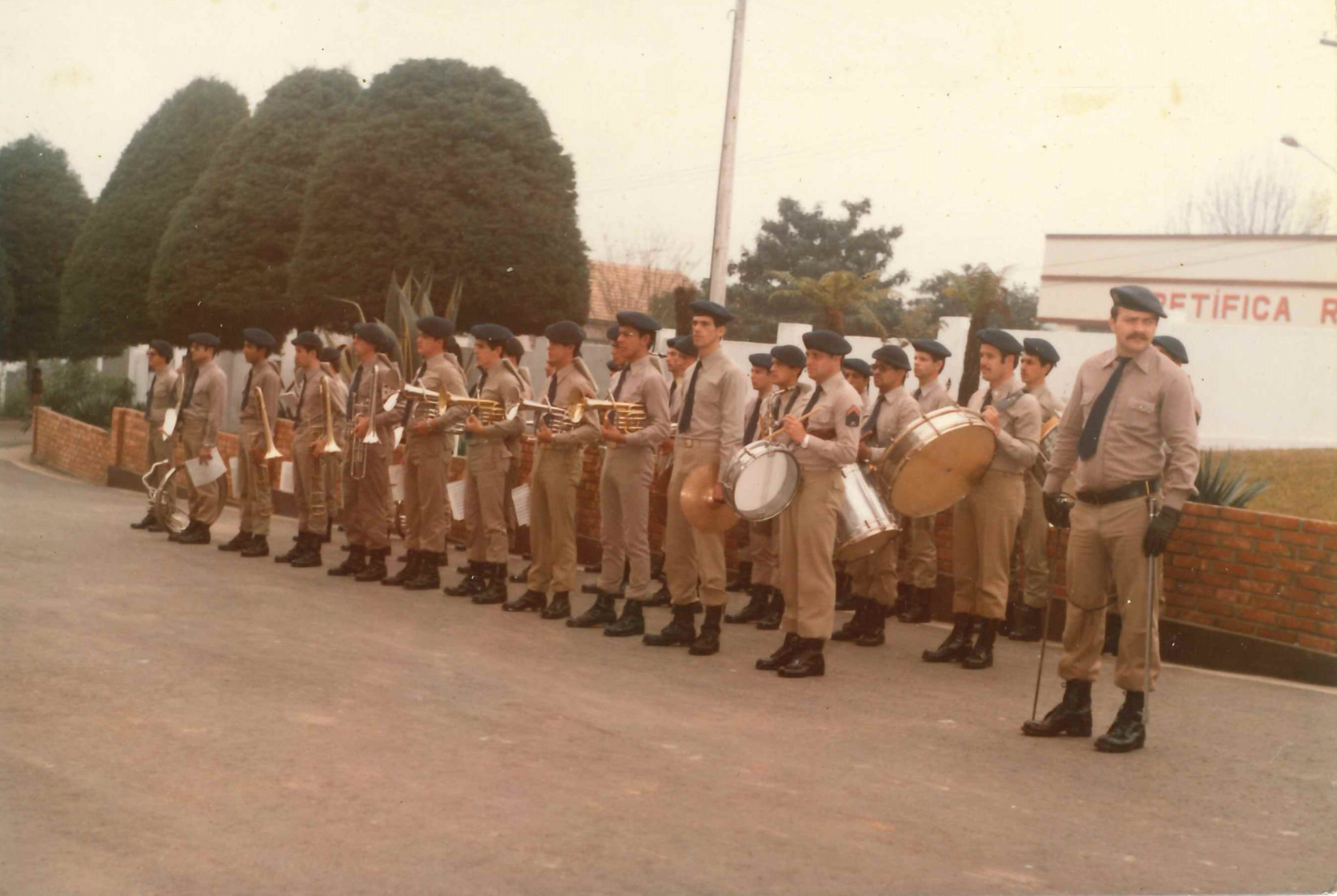 Formatura no 3ºBPM por volta de 1983