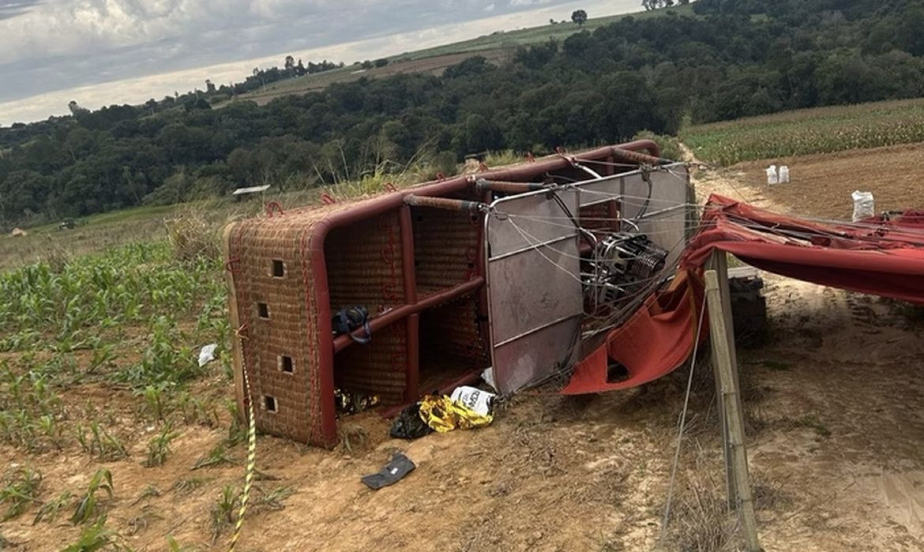 Polícia Civil investiga queda de balão tripulado que matou uma pessoa