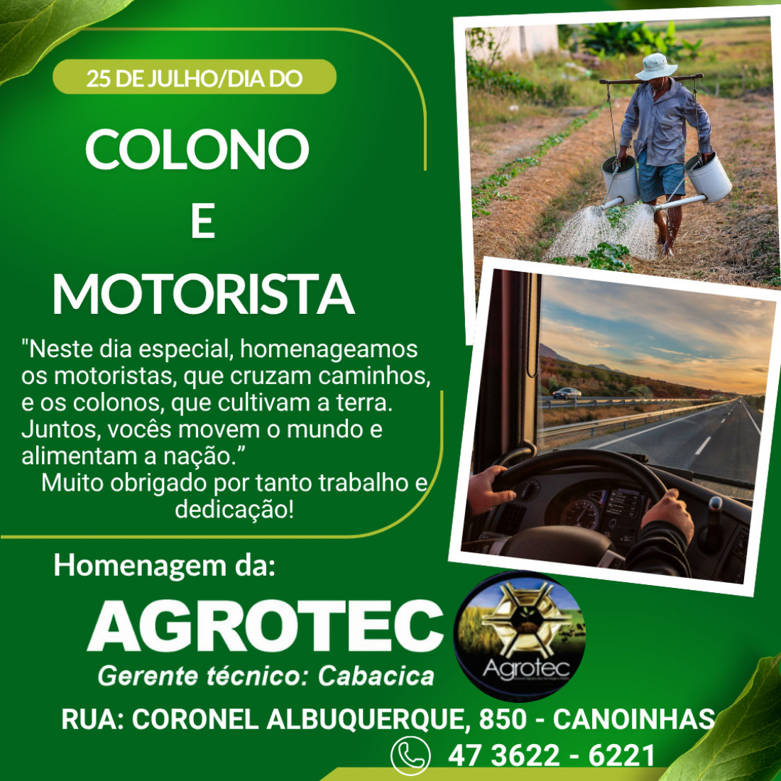 Homenagem Agrotec