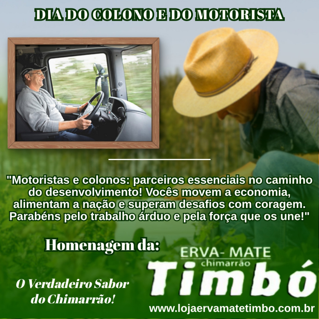 Homenagem Erva Mate Timbó