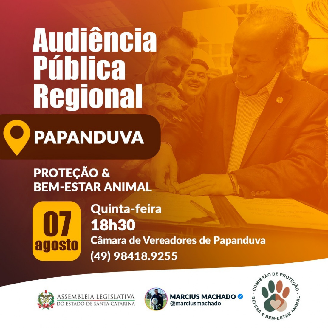 Audiência pública, bem-estar animal.