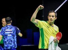 Hugo Calderano disputa vaga na semifinal em Foz do Iguaçu