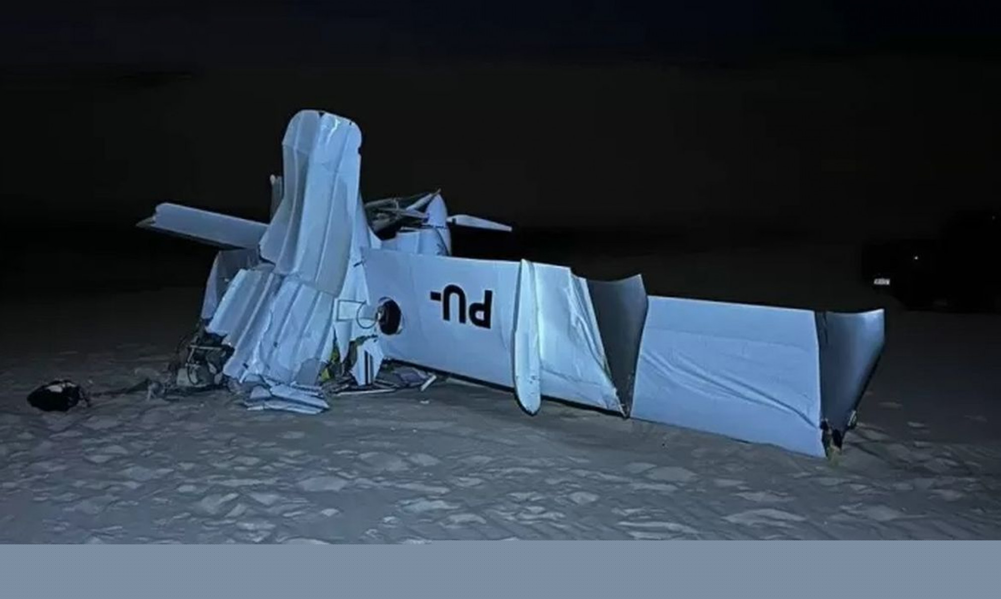 Avião de pequeno porte cai nos Lençóis Maranhenses e deixa dois mortos