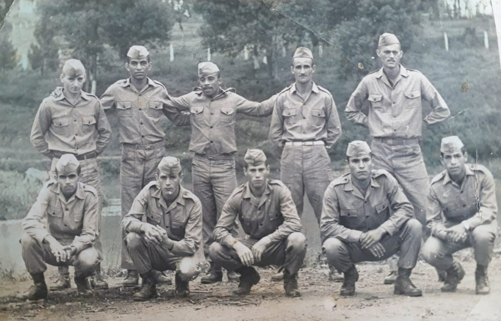 Colegas do curso de formação de soldados. 3°BPM. Ano de 1966.