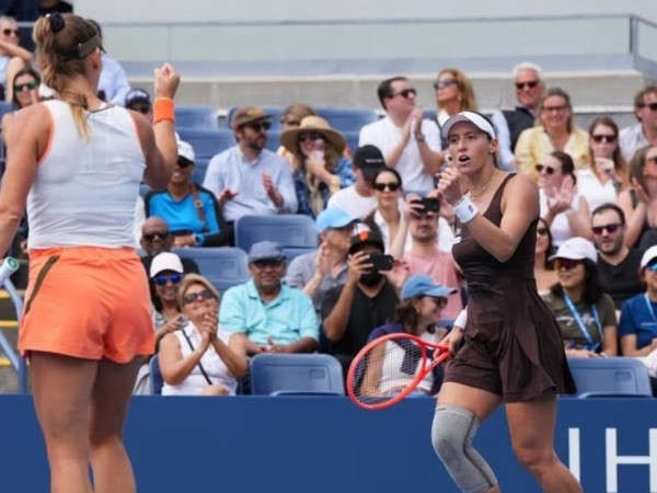 Dupla de Luisa Stefani vence 3ª seguida e vai às quartas do US Open