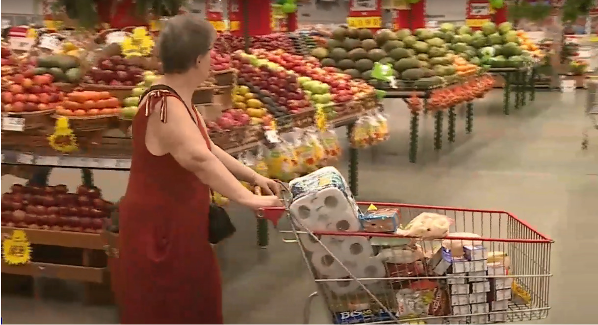 Crescimento de vendas no setor supermercadista.