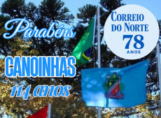 Homenagem aniversário de Canoinhas: Portal Correio do Norte.
