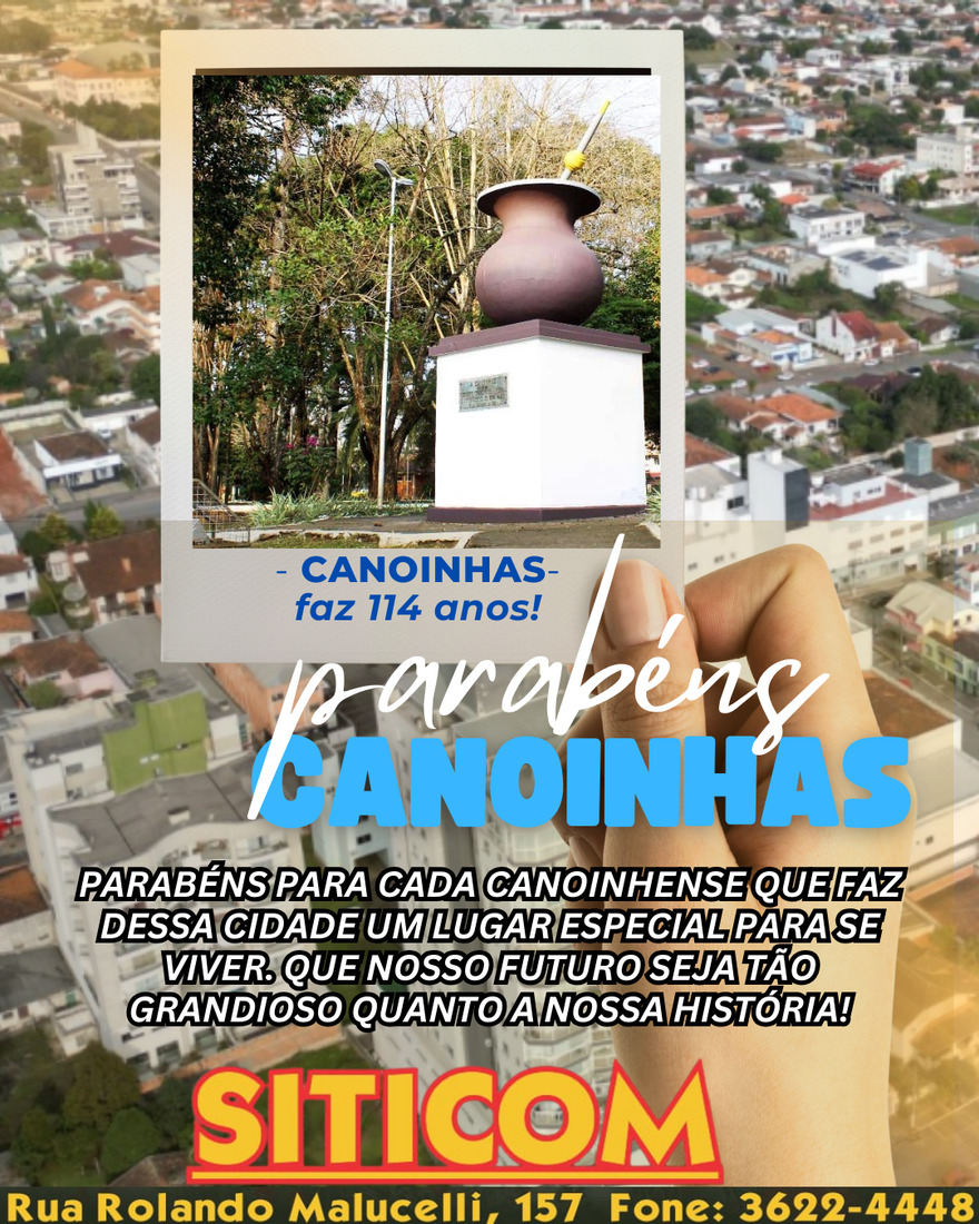 Homenagem aniversário de Canoinhas: SITICOM
