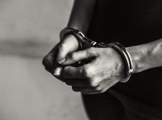 Criminal in handcuffs