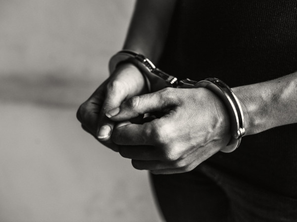 Criminal in handcuffs