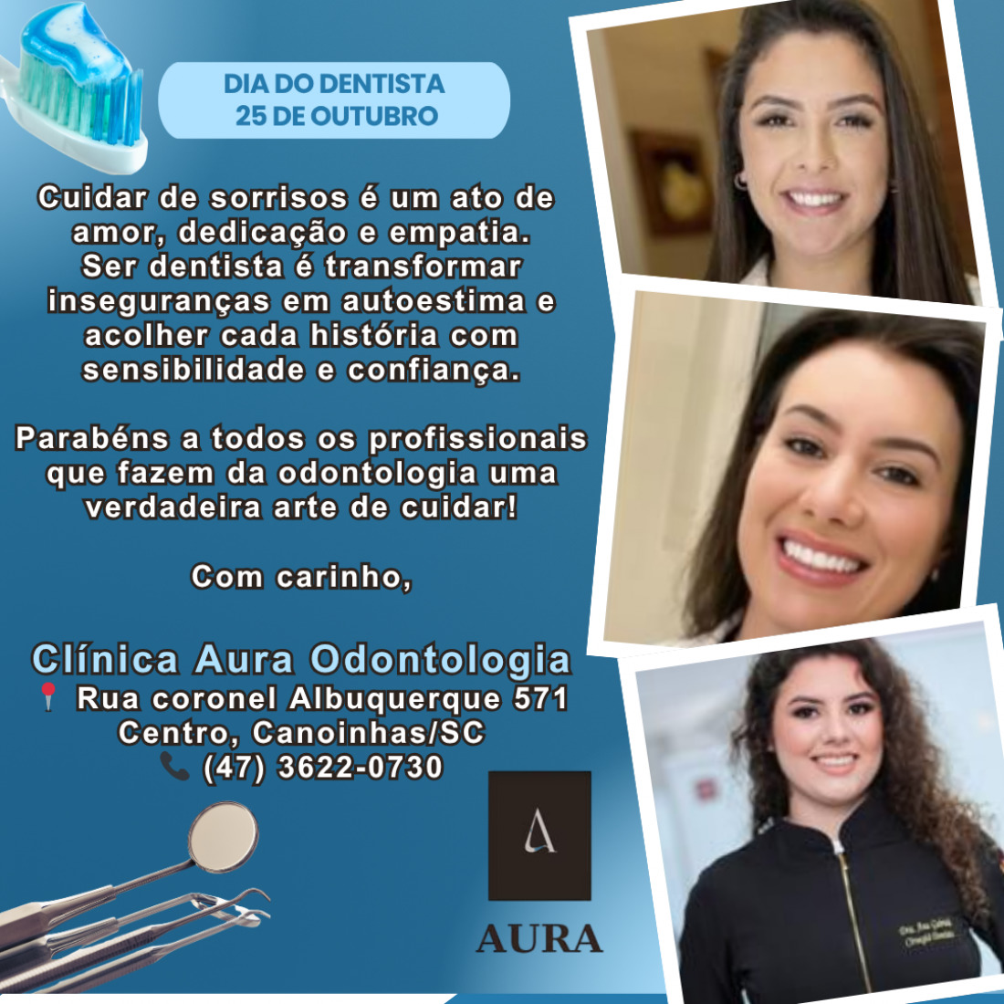 Homenagem Clínica Odontológica Aura