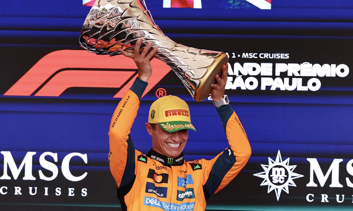 Fórmula 1: Lando Norris vence GP do Brasil e abre vantagem na ponta