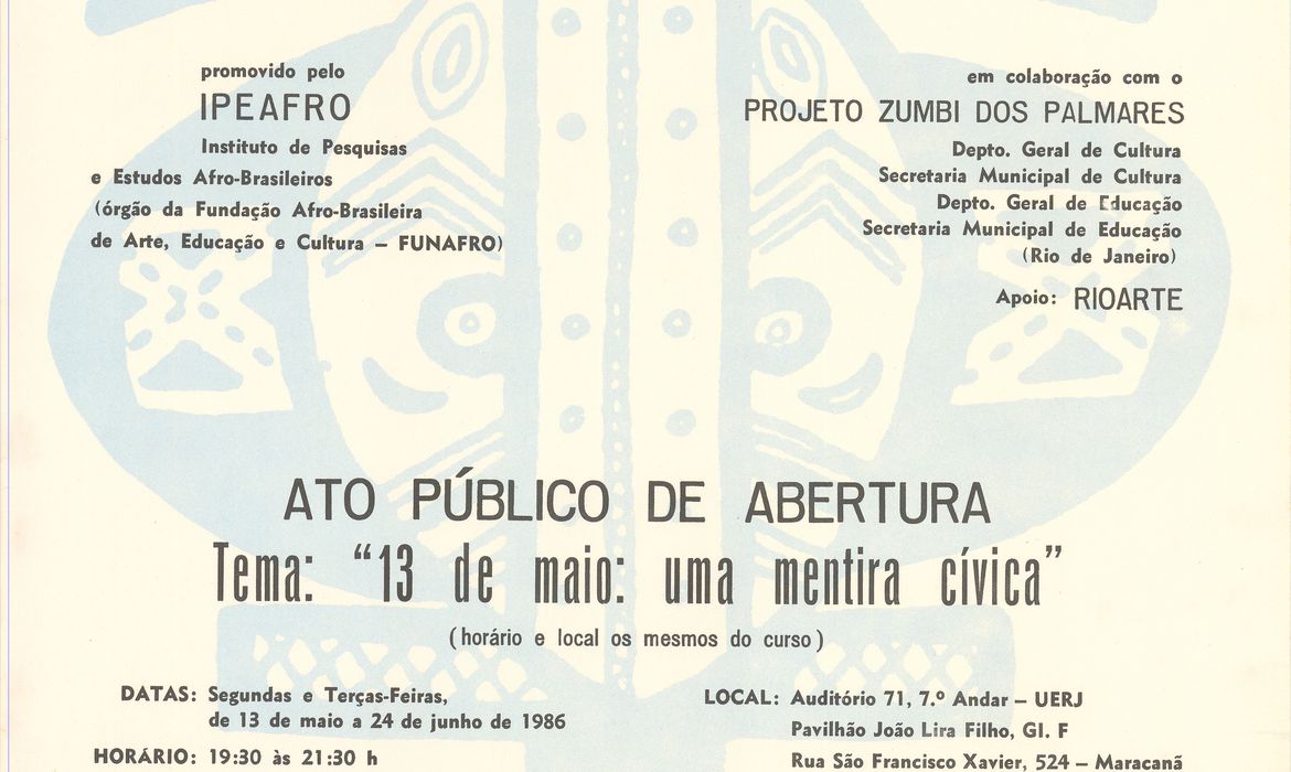 Cartazes históricos do movimento negro serão digitalizados e expostos