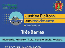 Município de Três Barras, por meio do Cadastro Único, firma parceria com TRE para atendimento eleitoral descentralizado.