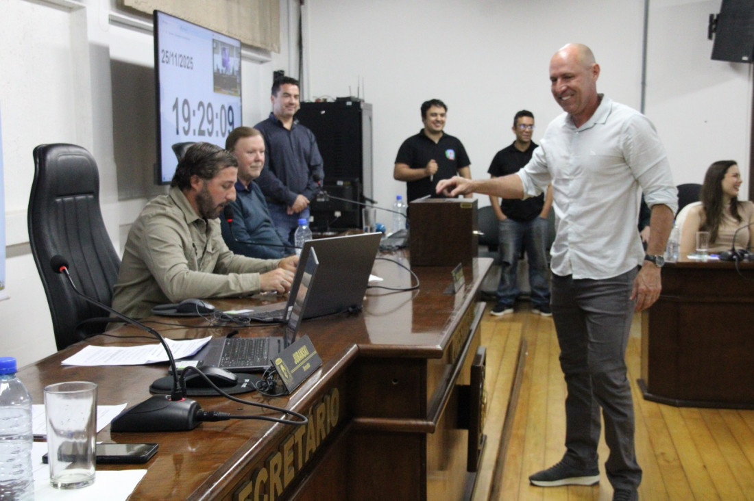 A Câmara Municipal de Canoinhas definiu, durante a 75ª Sessão Ordinária, nesta terça-feira (25), a nova Mesa Diretora que comandará o Legislativo em 2026