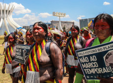 Indígenas celebram remarcação de julgamento do marco temporal
