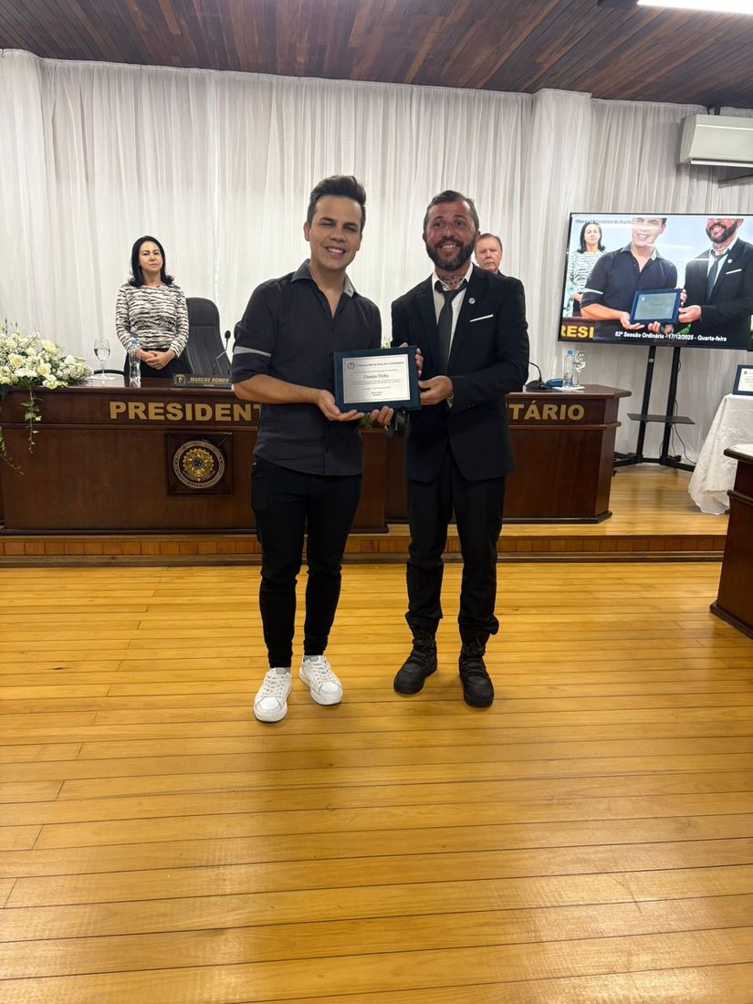 T&iacute;tulo de Cidad&atilde;o Honor&aacute;rio de Canoinhas -  Danilo Dyba 