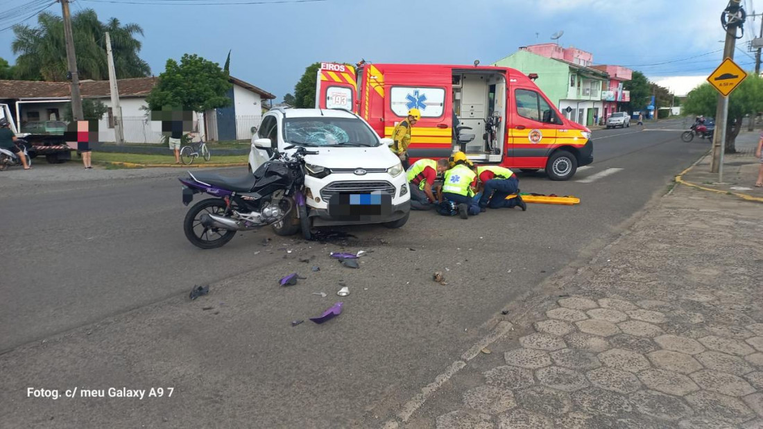 Colis&atilde;o ocorreu no bairro Campo da &Aacute;gua Verde e mobilizou as viaturas ASU-555 e ABTR-202.