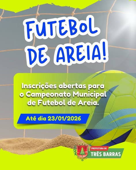 Inscri&ccedil;&otilde;es Abertas para os Campeonatos Municipais
