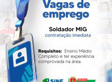 Vaga de Emprego em Tr&ecirc;s Barras