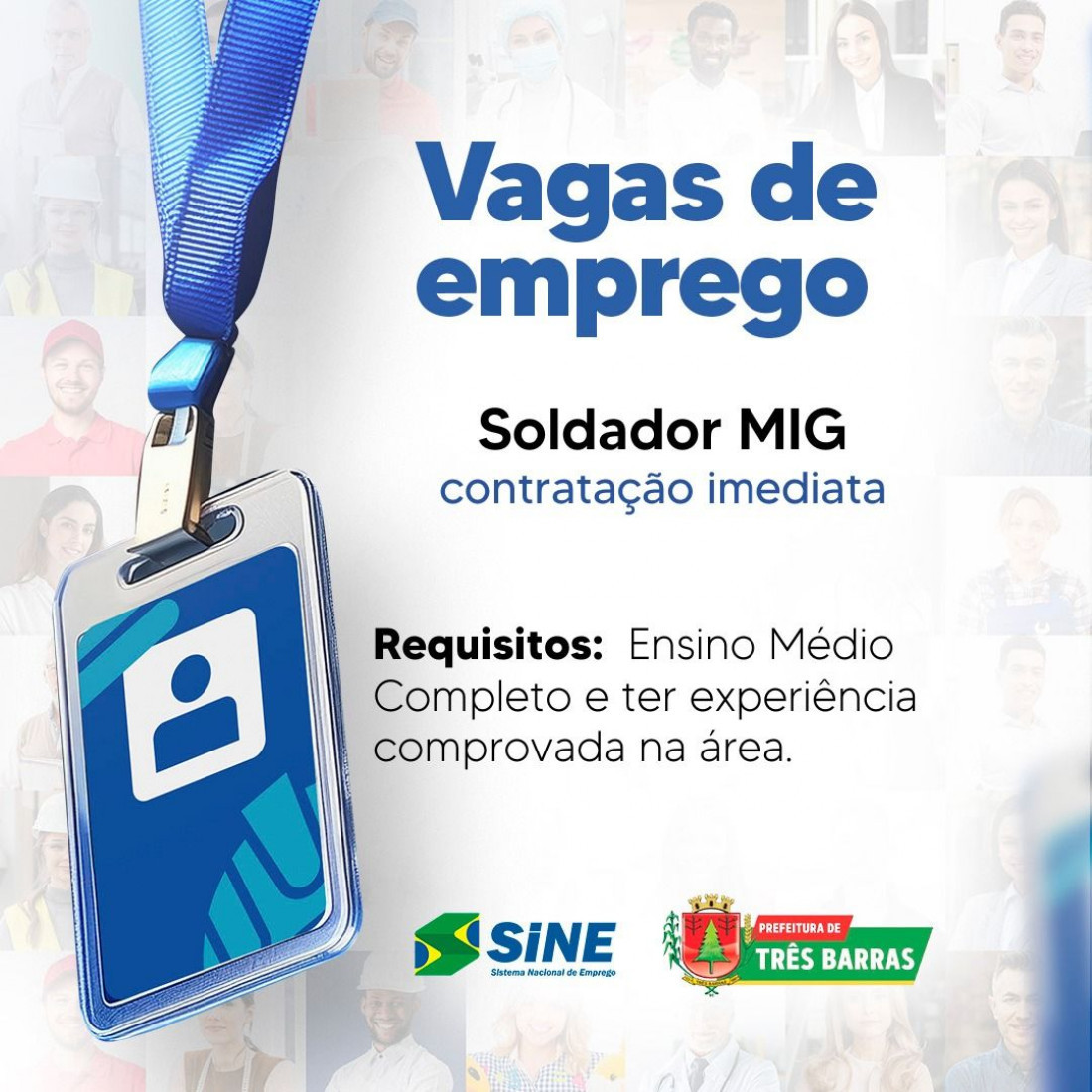 Vaga de Emprego em Três Barras