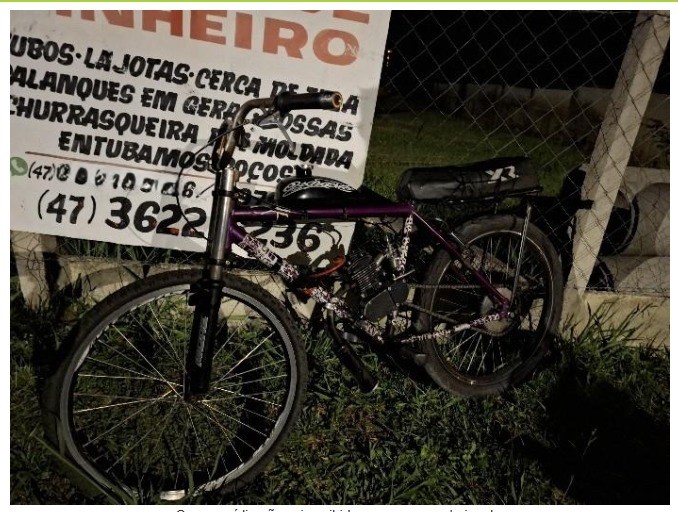 PM apreende bicicletas motorizadas artesanais e autua condutores por infra&ccedil;&otilde;es de tr&acirc;nsito.