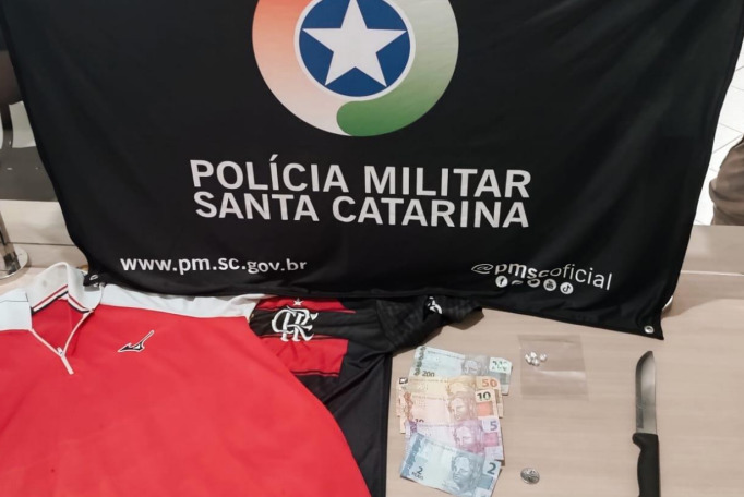 Ação rápida da PM resultou na recuperação de parte do dinheiro roubado e na identificação do suspeito por imagens de monitoramento