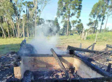 Fogo teria come&ccedil;ado de forma acidental em defumador de carnes; estrutura de 48m&sup2; foi totalmente consumida