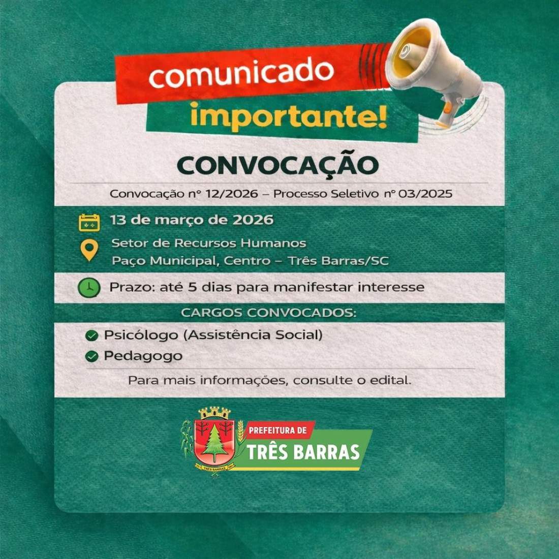 CONVOCAÇÃO