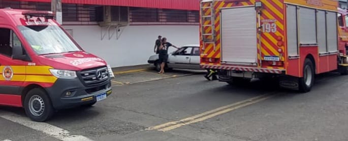 Corpo de Bombeiros prestou atendimento rápido e controlou o sangramento no local