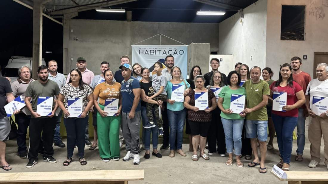 Entrega de matrículas- Loteamento.