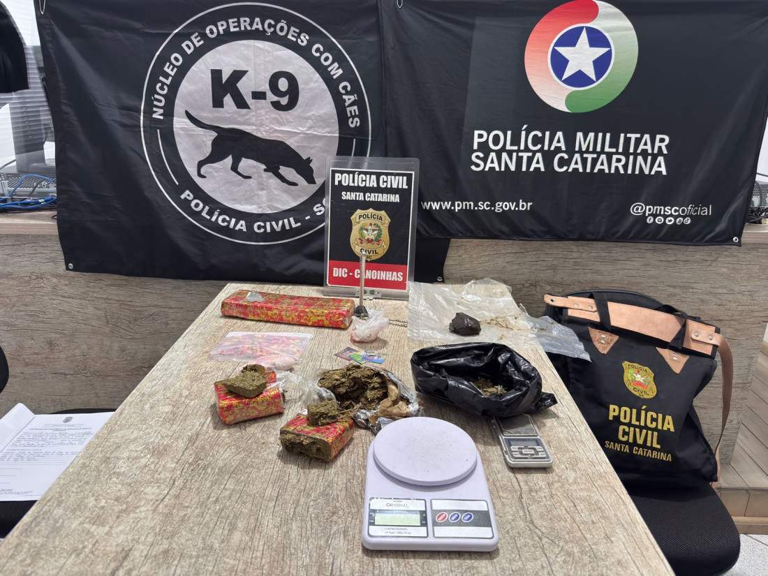 Polícia encontra maconha, haxixe, ecstasy, LSD e anfetaminas durante operação conjunta