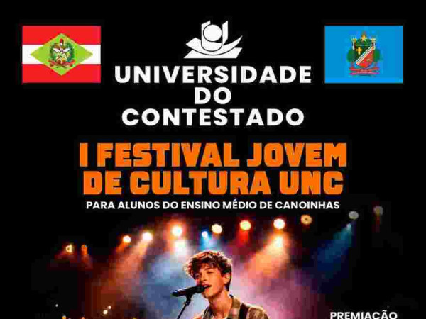 UNC lan&ccedil;a o 1&ordm; Festival Jovem de Cultura em Canoinhas