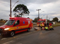 Acidente aconteceu no acesso ao bairro Industrial II, na tarde desta quarta-feira (16)