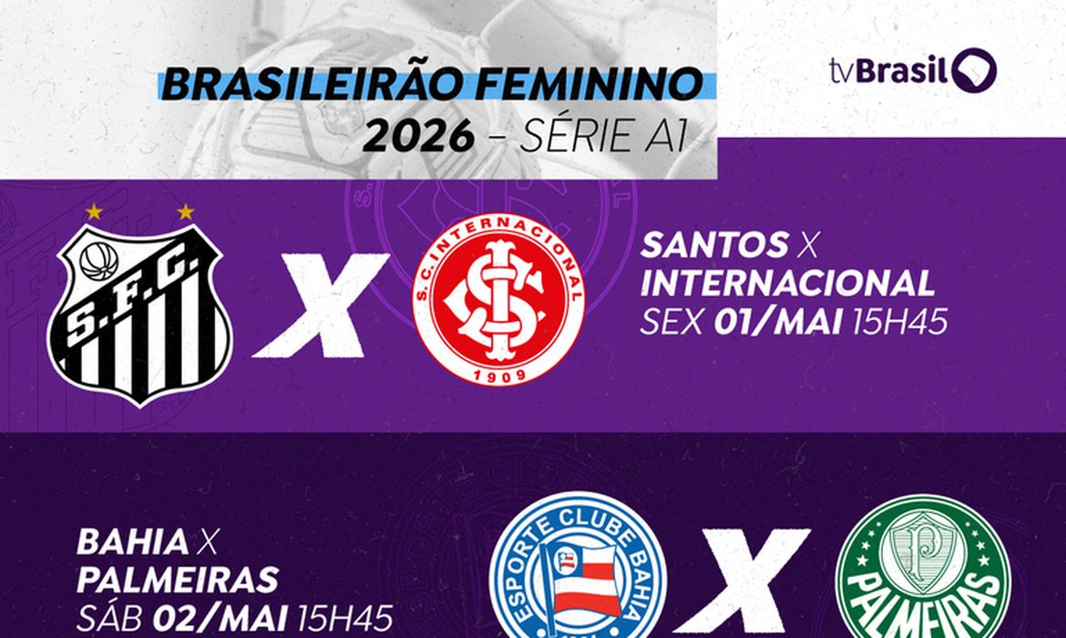 TV Brasil transmite jogos do Brasileirão Feminino nesta sexta e sábado