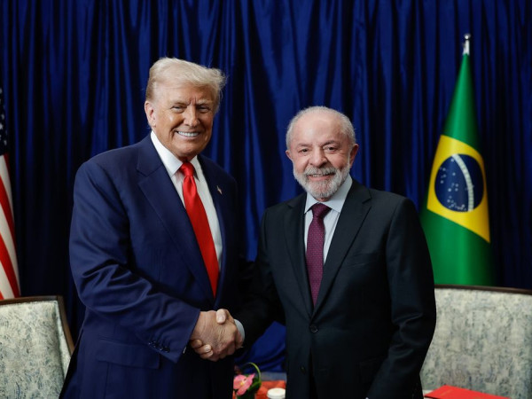 Com&eacute;rcio e crime organizado ser&atilde;o temas da reuni&atilde;o entre Lula e Trump