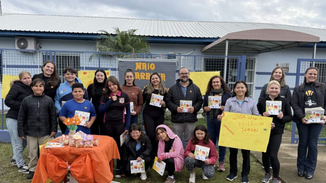 Conscientização em alusão ao Dia Nacional de Combate ao Abuso e à Exploração Sexual de Crianças e Adolescentes.