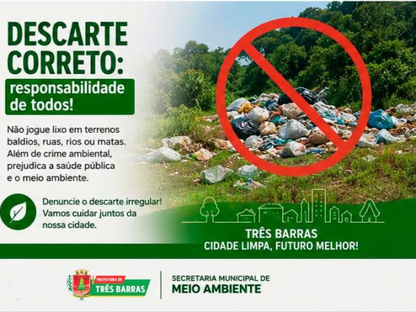  "Descarte Correto: Responsabilidade de Todos!".
