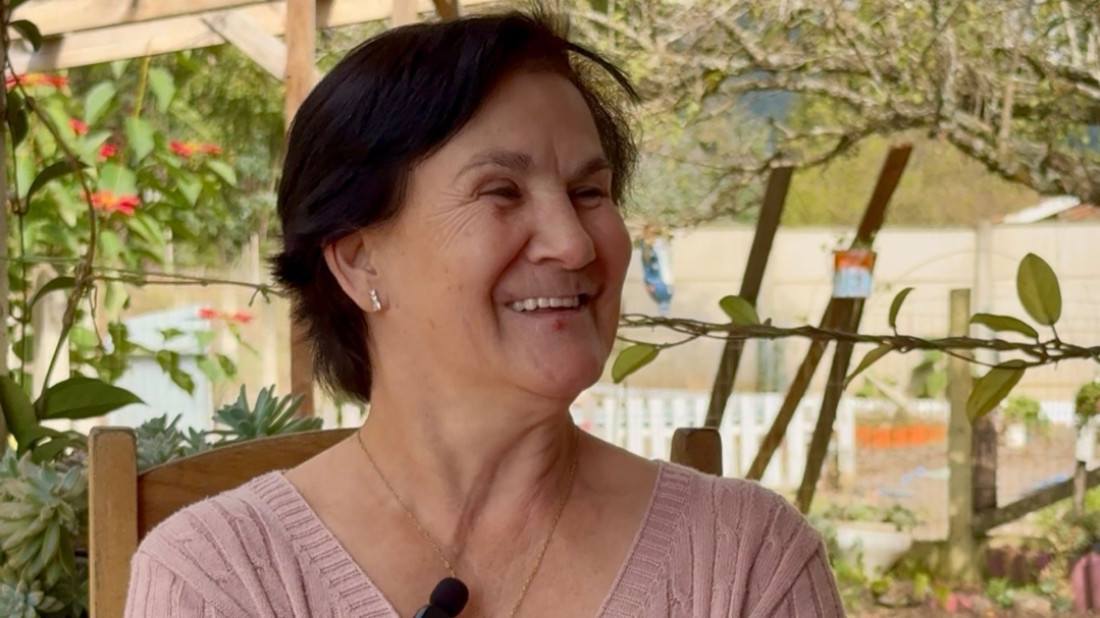  Solange Maria de Jesus, moradora da comunidade de Santa Emídia, interior de Canoinhas