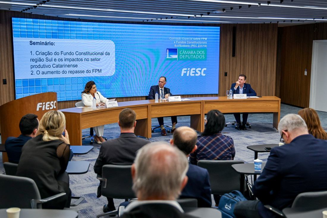 A vice-governadora Marilisa Boehm defendeu a criação do Fundo Constitucional Sul-Sudeste durante o seminário organizado pela Comissão Especial da Câmara dos Deputados em Florianópolis.