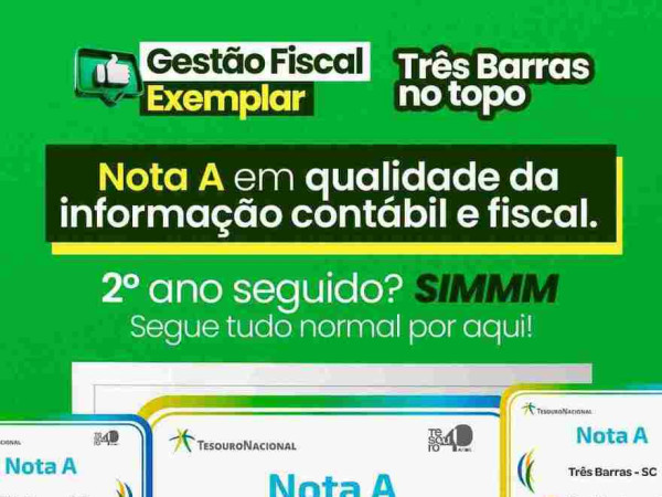 Tr&ecirc;s Barras reafirma seu compromisso com a excel&ecirc;ncia! 