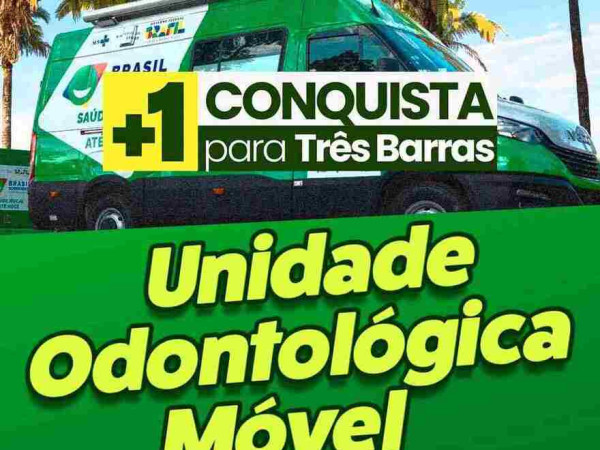 Mais sa&uacute;de chegando a Tr&ecirc;s Barras! 