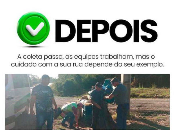 O exemplo come&ccedil;a com voc&ecirc;! N&atilde;o jogue lixo no ch&atilde;o.