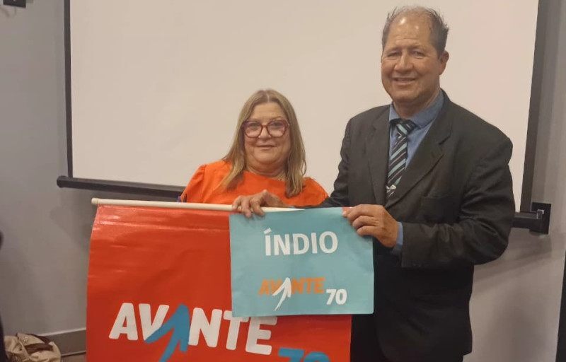 Índio durante a convenção do Avante que aconteceu neste neste sábado.