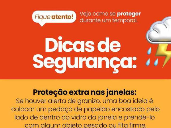 orienta&ccedil;&atilde;o da Secretaria Municipal de Prote&ccedil;&atilde;o e Defesa Civil.