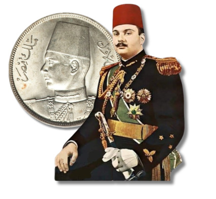 O Rei Farouk do Egito, que reinou de 1936 a 1952