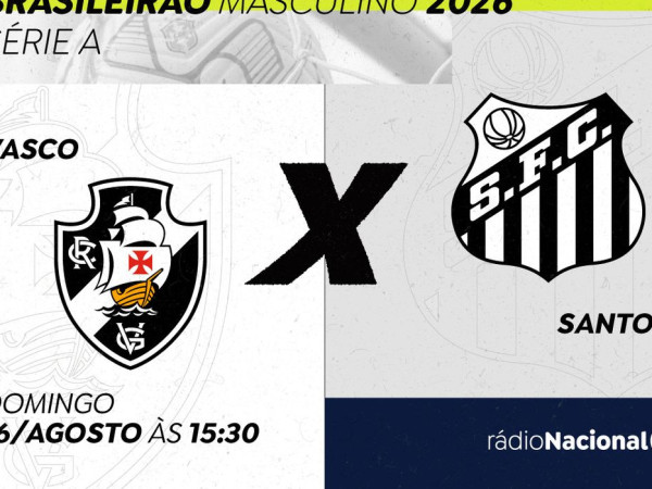 Ondas da R&aacute;dio Nacional transmitem partida entre Vasco e Santos