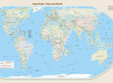 Novo mapa-m&uacute;ndi corrige tamanho da &Aacute;frica, Am&eacute;rica do Sul e &Aacute;sia