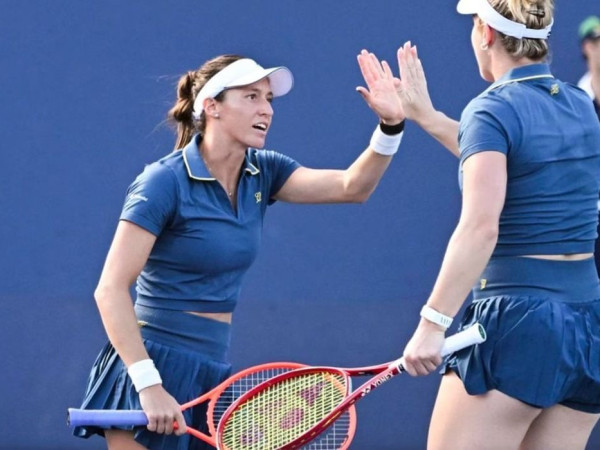 Luisa Stefani vai &agrave;s quartas de final nas duplas femininas do US Open
